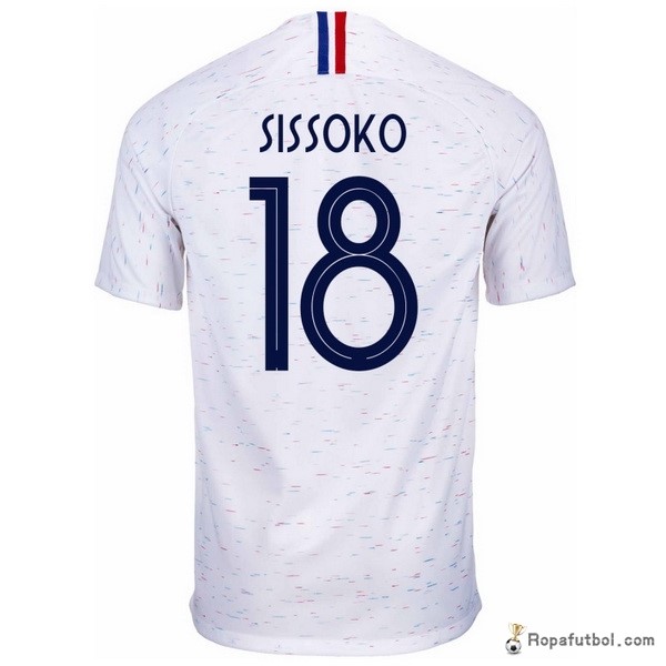 Camiseta Francia Replica Segunda Ropa Sissoko 2018 Blanco